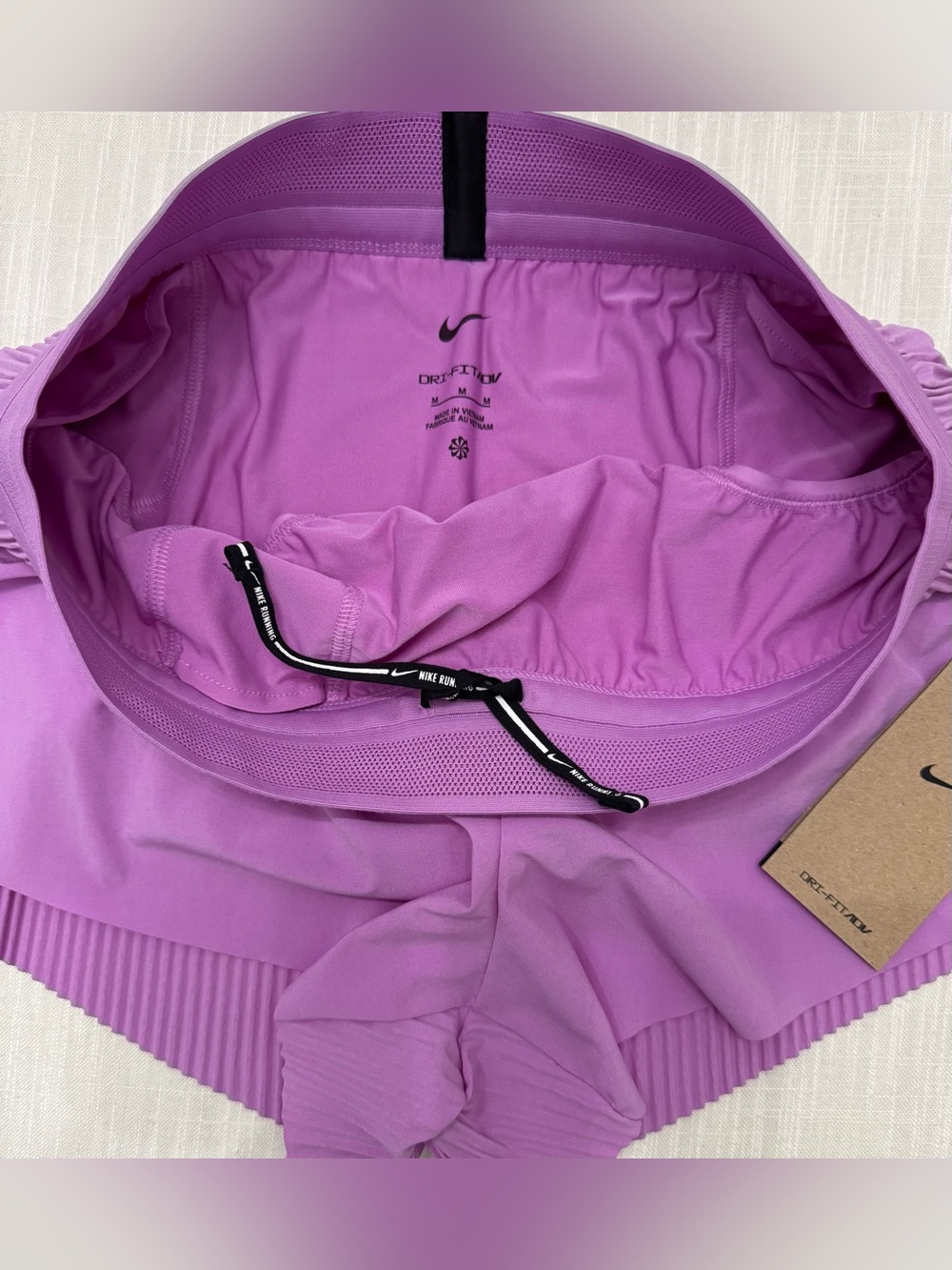 Nike AeroSwift Dri-FIT ADV Womens Sz M Lilac Running Lined Shorts FN2328-532 NWT - Picture 7 of 16